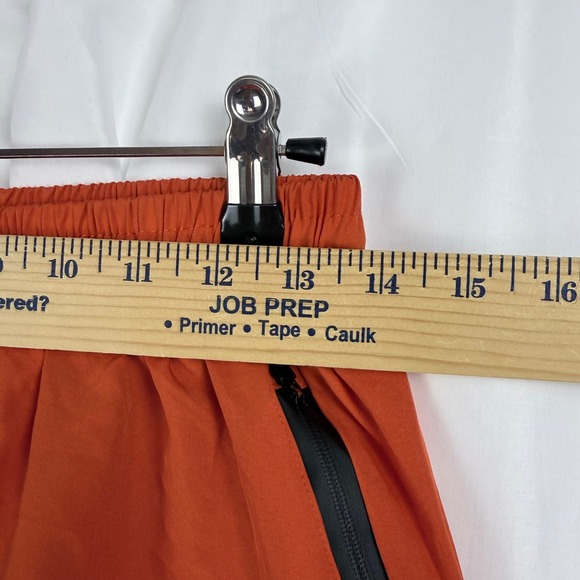TECHTRAINING Men's Athletic Shorts Orange Zip Pockets Drawstring Waist Size S - Picture 5 of 9